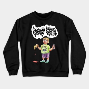 Groovy Ghoul Nerd Pizza Crewneck Sweatshirt